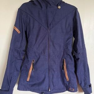 Oakley blue RECCO snowboarding jacket